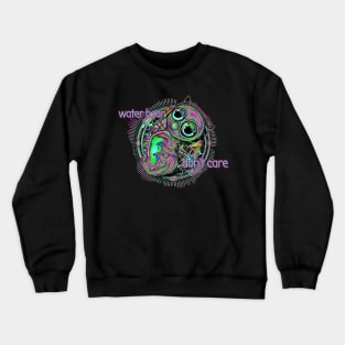 Waterbear don't care oil slick Crewneck Sweatshirt